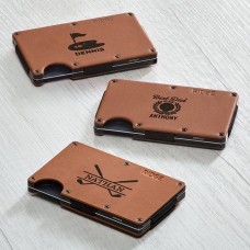 Cartera de cuero RIDGE con diseños de golf