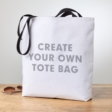 Crea tu propio bolso tote con asa negra
