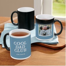 Taza que cambia de color con foto del Club de Papás Geniales