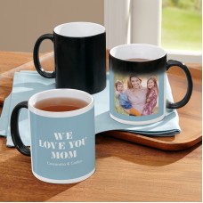 Taza que cambia de color con la foto "Te queremos"