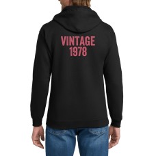 Sudadera con capucha y cremallera completa Gildan para hombre con mensaje personalizado