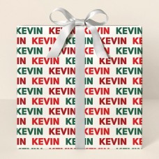 Papel de regalo con nombre alegre