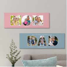 Colección de lienzos fotográficos con tipografía