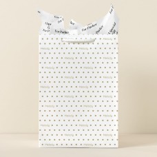 Bolsa de regalo con nombre punteado
