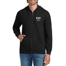 Sudadera con capucha y cremallera de tejido grueso para hombre "Favorite Dad"