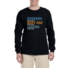Camiseta de manga larga de algodón Gildan para hombre de la marca Proud Family