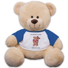 Personalized Couples Teddy Bear - 11" (11 inch teddy)