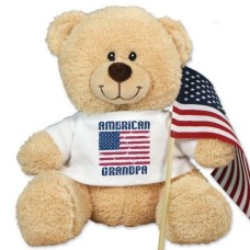 Bandera estadounidense Sherman Teddy Bear