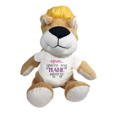 Personalized You're My Mane Squeeze 10" Lion (11 inch teddy)
