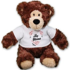 Personalized Be Mine Teddy Bear - 11" (11 inch teddy)