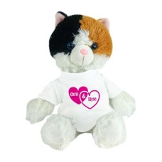 Dos corazones personalizados como un gato Esmeralda de 12 ''