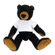 Oso de peluche holgado de 13 pulgadas, color negro.