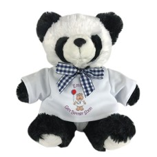 Panda personalizado de 30 cm con mensaje "Que te mejores pronto"