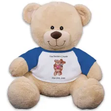Personalized Couples Teddy Bear - 11" (11 inch teddy)