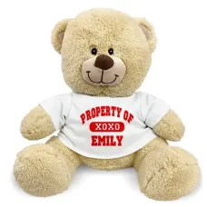 Personalized Property Of XOXO Teddy Bear (11" Teddy Bear)
