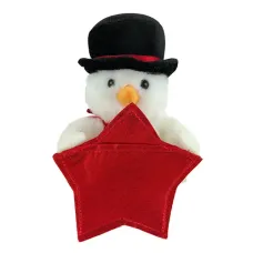 Titular de la tarjeta de regalo de muñeco de nieve
