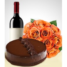 Conjunto de vino y romance