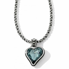 Collar reversible de gemas de corazón de Bibi