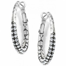 Pebble Pave Hoop Pendientes