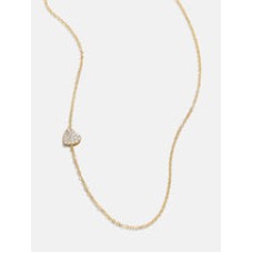 Collar asimétrico con forma de corazón en oro de 18 quilates