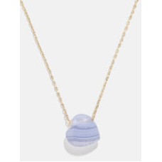 Collar de ágata con encaje azul Juno