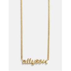 Collar con placa identificativa personalizada y cadena tipo curb de oro de 18 quilates