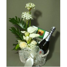 Cesta de regalo de Champagne Martini