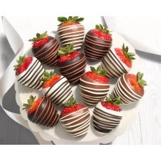 Fresas de chocolate bañadas (docena completa)