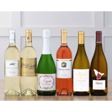 Colección de vinos espumosos, blancos y rosados