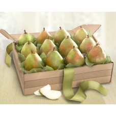 Cesta de regalo de frutas de peras orgánicas D'Anjou