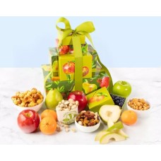 Torre de regalos de la colección de frutas y frutos secos gourmet