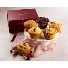 Colección de muffins recién horneados