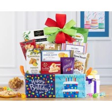 Cesta de regalo de feliz cumpleaños