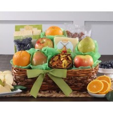 Fruta fresca, chocolate y aperitivos