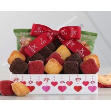 Caja de regalo de galletas y brownie de San Valentín