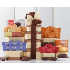 Torre de regalo de chocolate Godiva