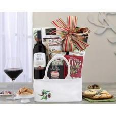 Canasta de vino italiano Cabernet Hoops de barril