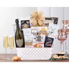 Cesta de regalo de champán Dom Perignon