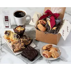 Surtido de panadería y café gourmet