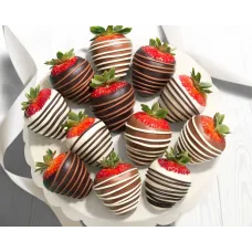 Fresas de chocolate bañadas (docena completa)