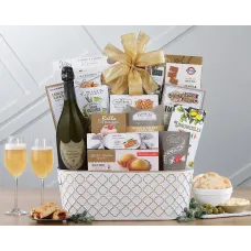 Cesta de regalo de champán Dom Perignon