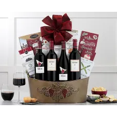Cesta de regalo de Red Wines of Napa and Sonoma