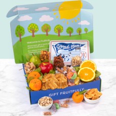 Canasta de regalo de frutas y refrigerios del día del padre