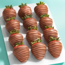 Fresas bañadas en chocolate Madness de leche - 12 bayas