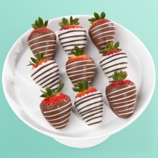 9 Berry Bites Fresas cubiertas de chocolate (tamaño divertido)