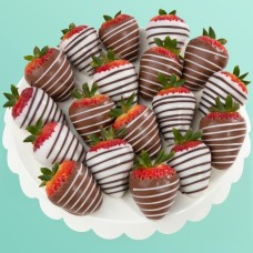 18 Berry Bites Fresas cubiertas de chocolate (tamaño divertido)