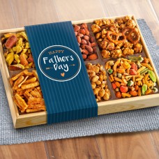 Caja de regalo de la bandeja de variedad de nueces y bocadillos Crunch 'N Munch del día del padre