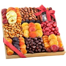 Sweet Extravagance Deluxe Bandeja de chocolate, nueces y frutas