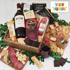 Caja de regalo Buona Vita Italian Vino and Antipasto - Cumpleaños