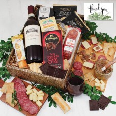 Caja de regalo de vino italiano y antipasto Buona Vita - Gracias